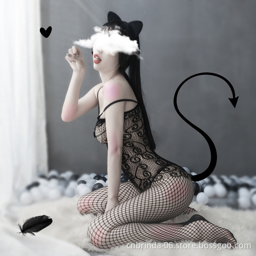 Big Size Body Stocking Sexy Bodystocking Sexy Lingerie Hot Erotic Open Crotch Elasticity Mesh Tight Plus Size bodysuit